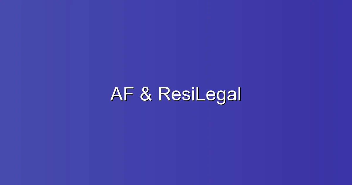 AF & ResiLegal en Málaga: Abogado especialista en derecho de extranjería