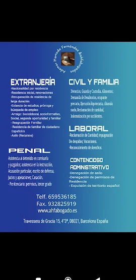 AHF & Abogados en Barcelona -España en Barcelona: Abogado especialista en derecho de extranjería